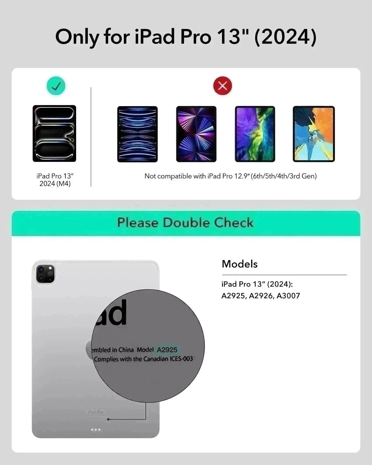 iPad Pro 13" (2024) Rebound Magnetische Tastatur Hülle 360 - DE-Layout-Blau ESR ESR