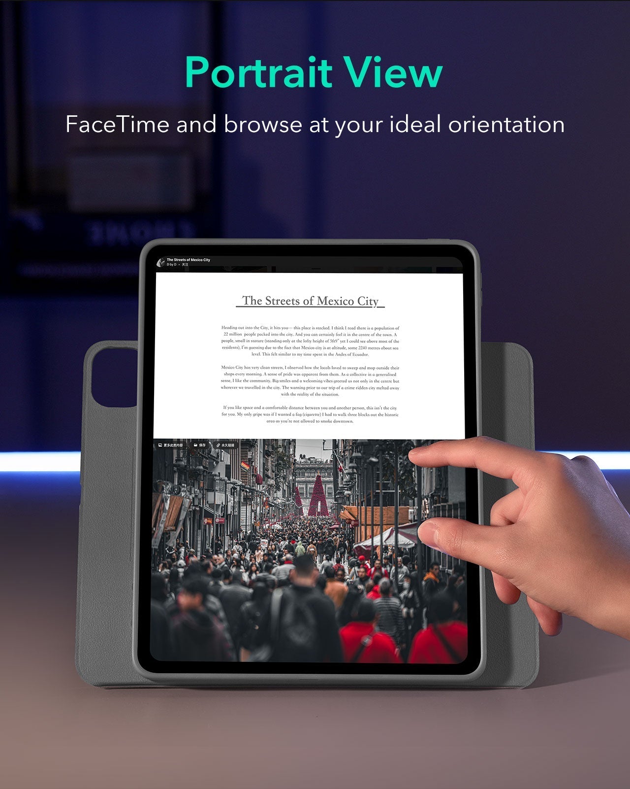 iPad Pro 13ʺ (2025) Shift Magnetic Case - Gray ESR ESR