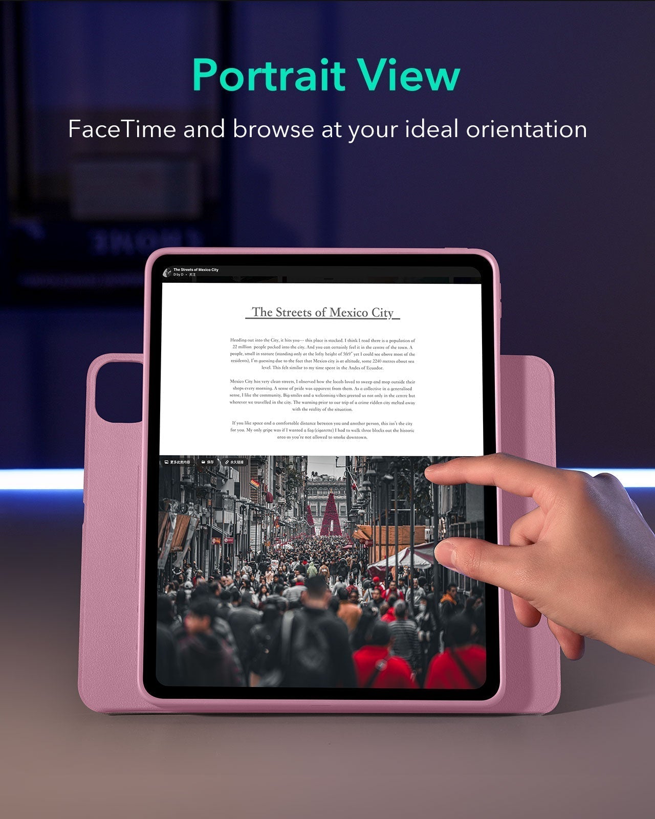 iPad Pro 13ʺ (2025) Shift Magnetic Case- Pink ESR ESR