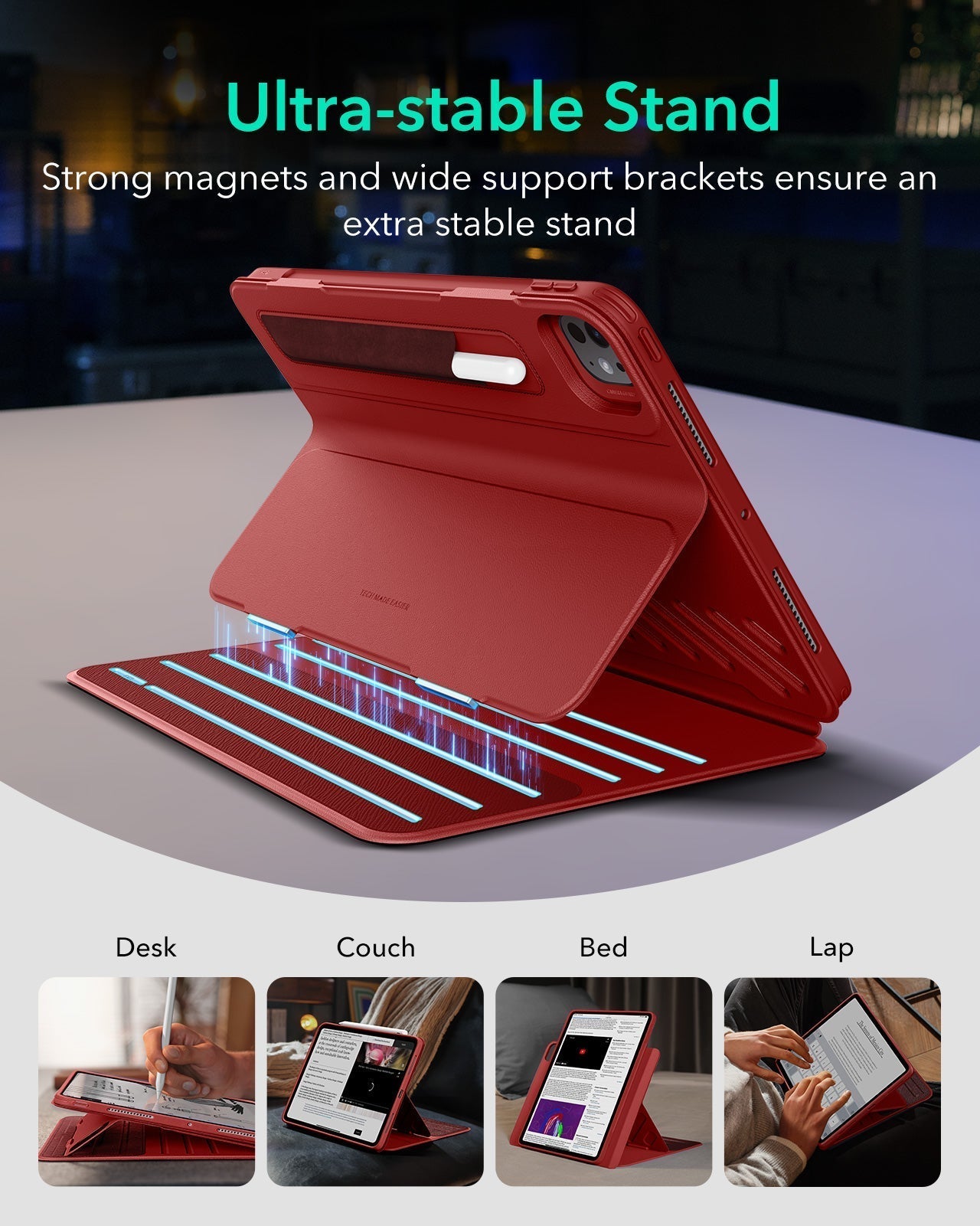 iPad Pro 13ʺ (2025) Shift Magnetic Case - Red ESR ESR