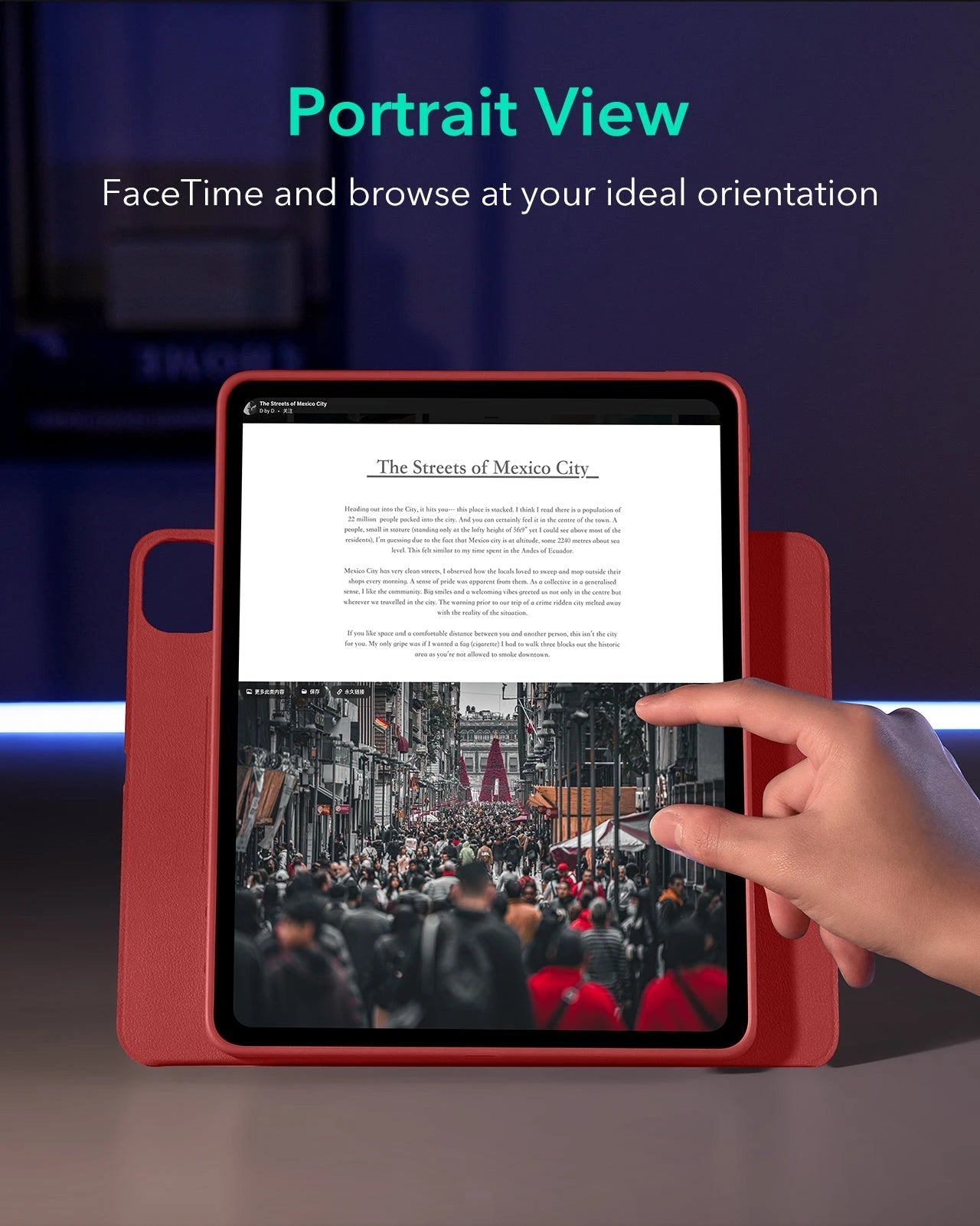 iPad Pro 13ʺ (2025) Shift Magnetic Case - Red ESR ESR