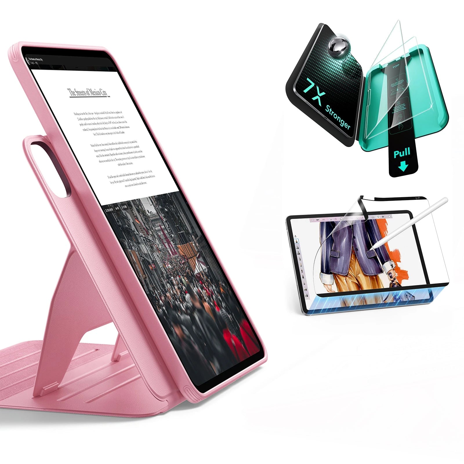 iPad Pro 13" (2025) Shift Transformation Bundle - Pink ESR ESR