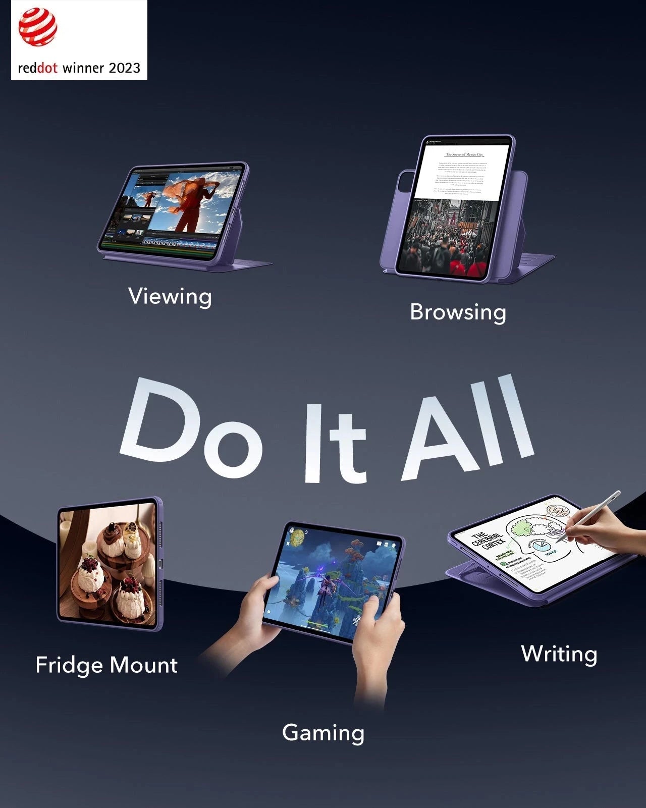 iPad Pro 13" (2025) Shift Transformation Bundle - Purple ESR ESR