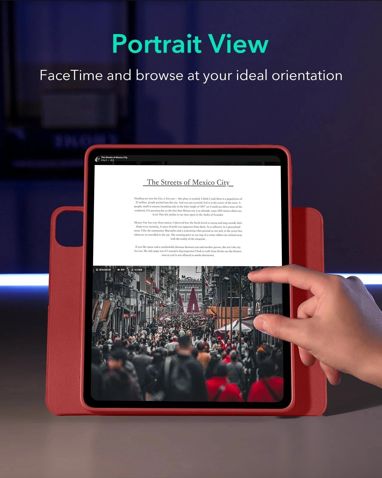 iPad Pro 13" (2025) Shift Transformation Bundle - Red ESR ESR