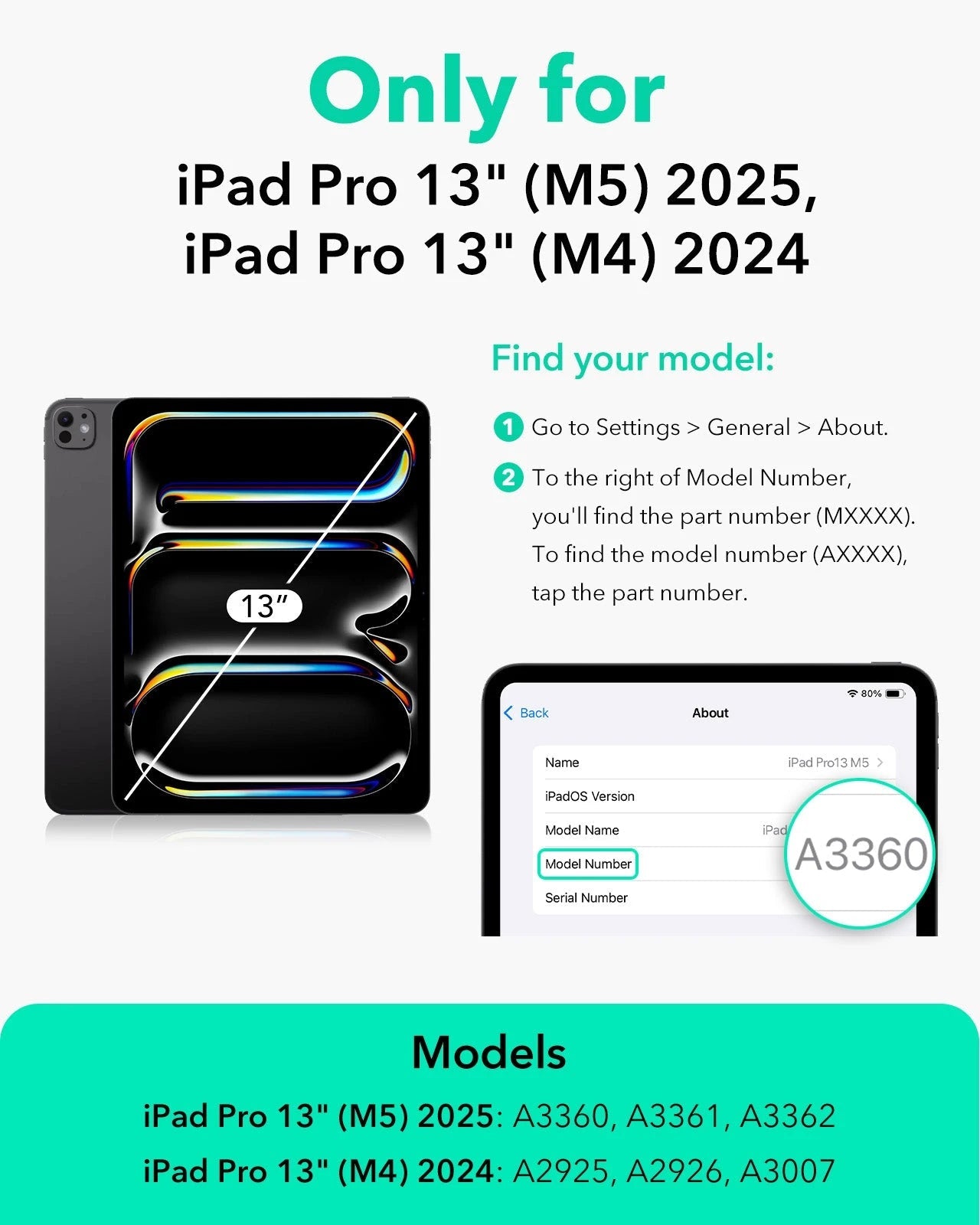 iPad Pro 13" (M5) 2025 UltraFit Armorite® Pro Screen Protector - 1 Pack ESR ESR