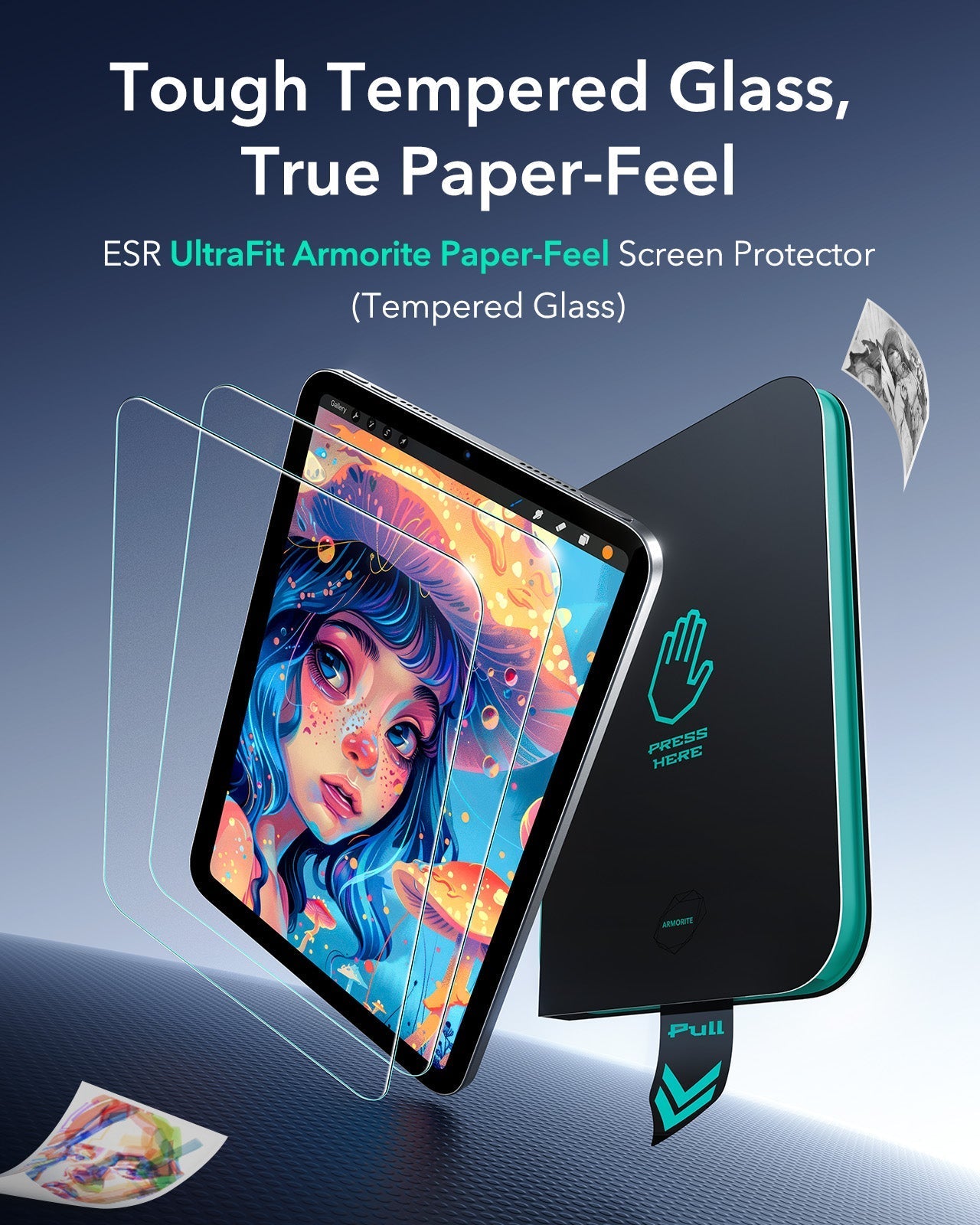 iPad mini 7/mini 6 UltraFit Armorite® Paper-Feel Screen Protector – 2 Pack ESR ESR