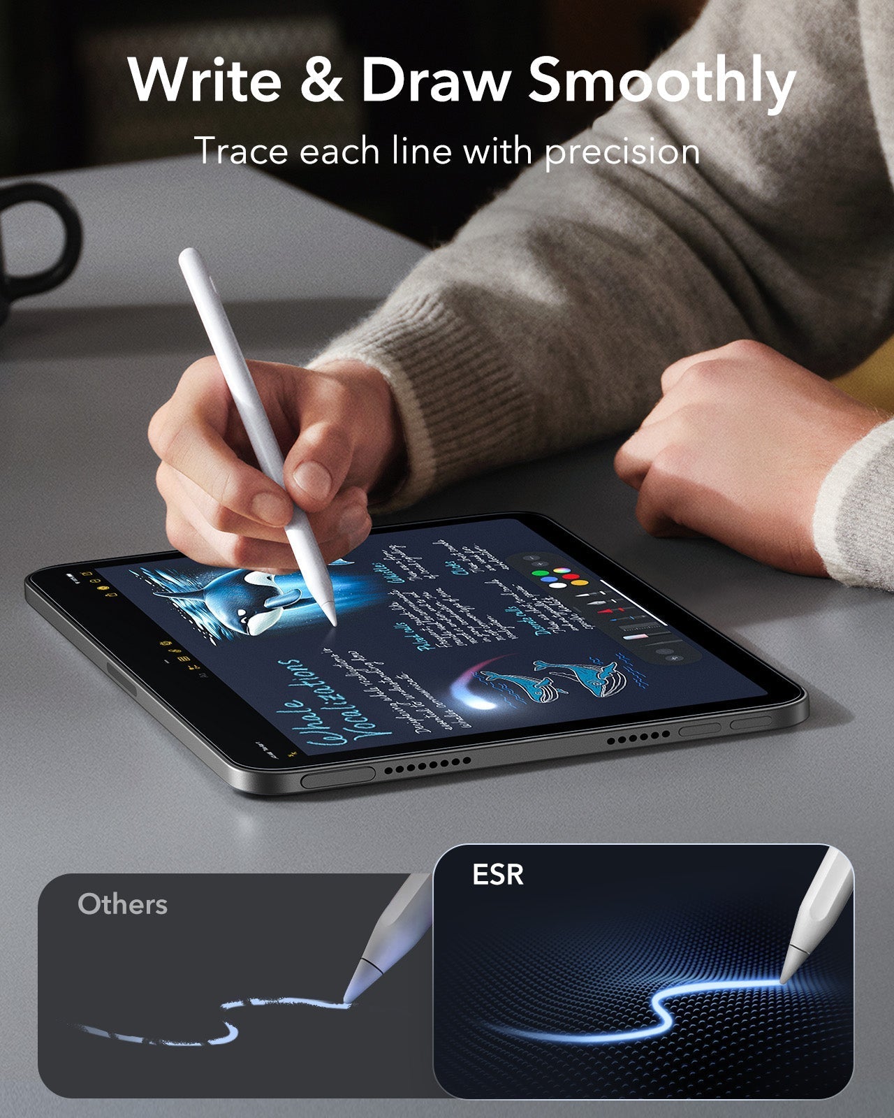 iPad mini 7/mini 6 UltraFit Armorite® Paper-Feel Screen Protector – 2 Pack ESR ESR