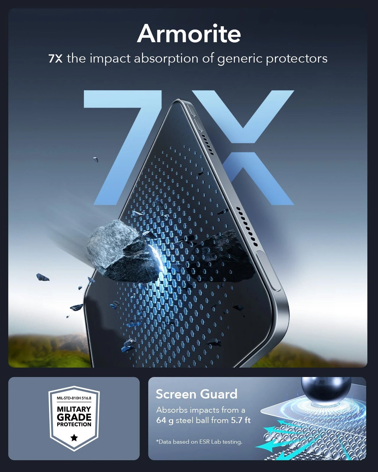 iPad mini 7/mini 6 UltraFit Armorite®  Screen Protector - 2 Pack ESR ESR