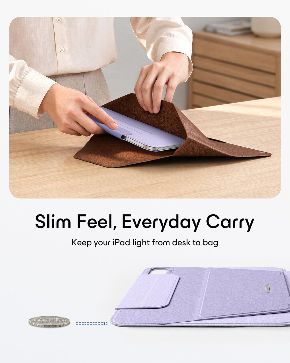 iPad mini (A20 Pro) AirStance Magnetic Case - Purple ESR ESR