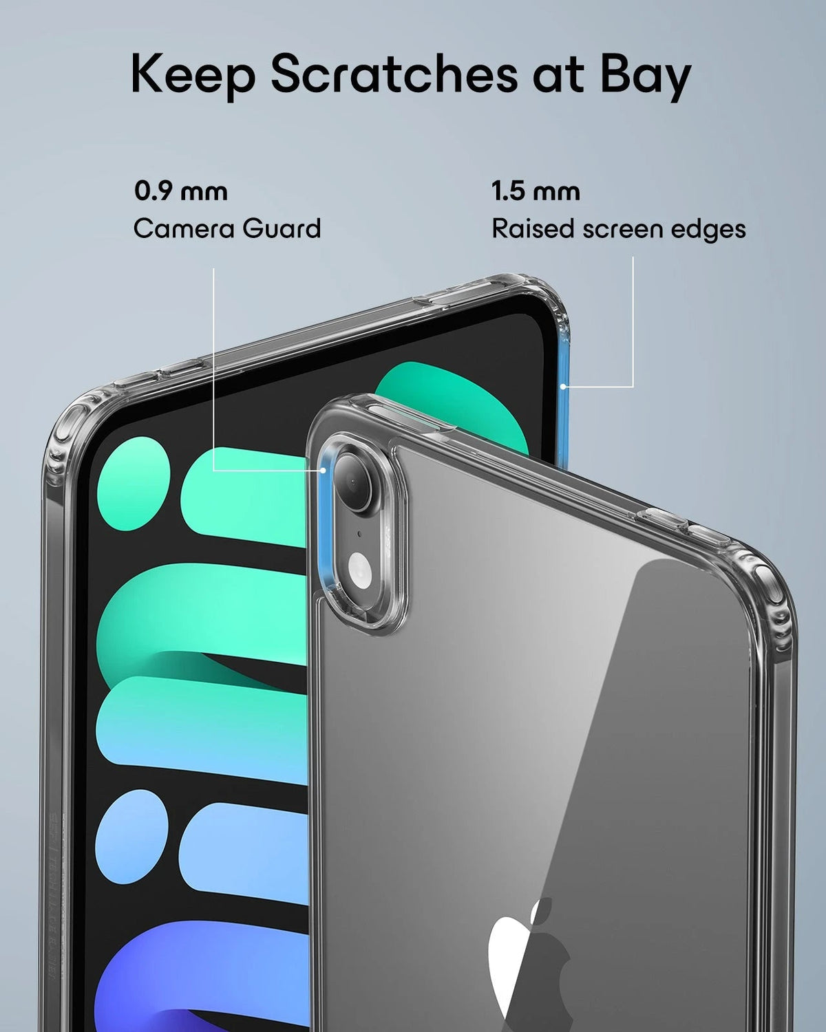 iPad mini (A20 Pro) Classic Hybrid Back Case - Clear Black ESR ESR
