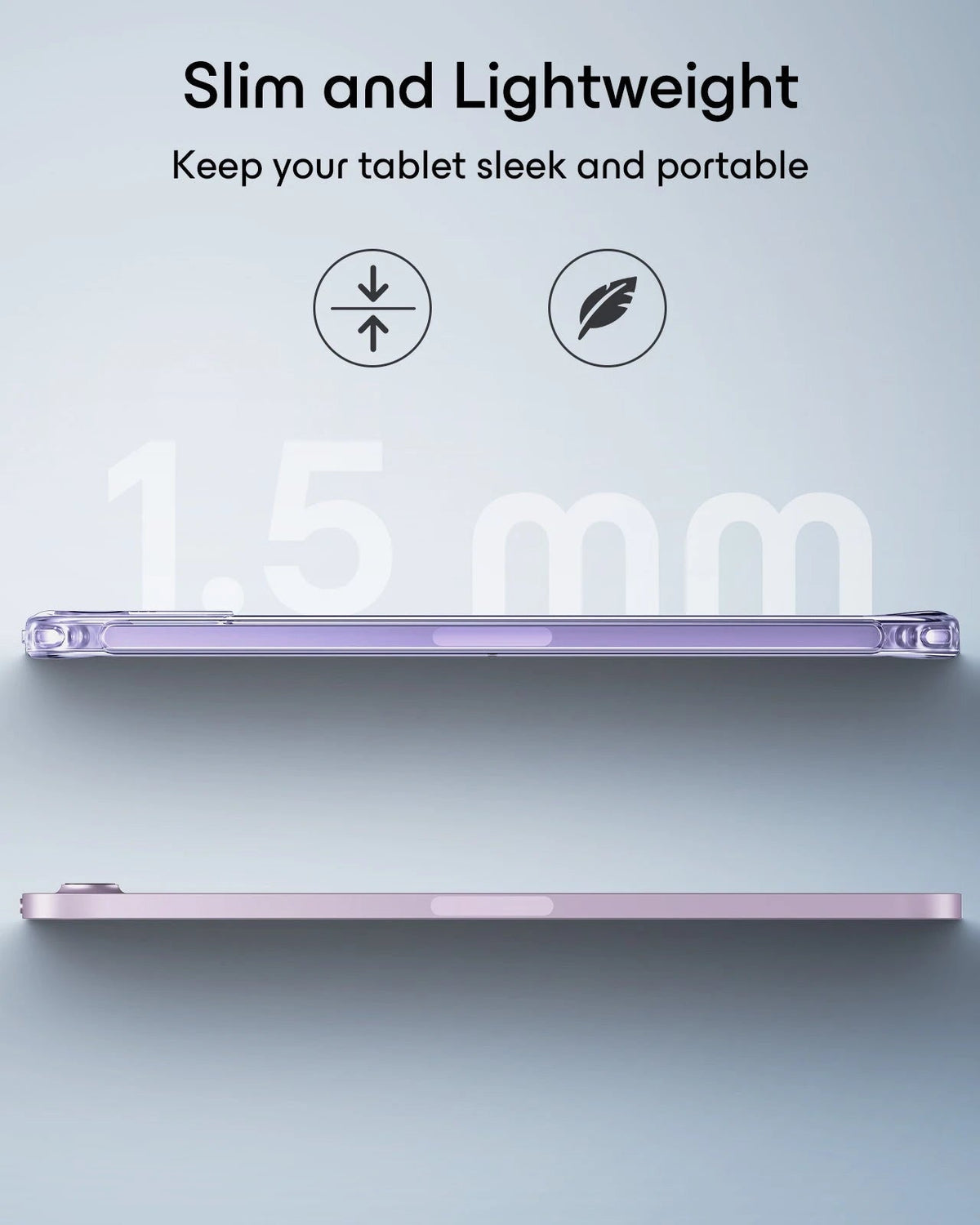 iPad mini (A20 Pro) Classic Hybrid Back Case - Clear Purple ESR ESR