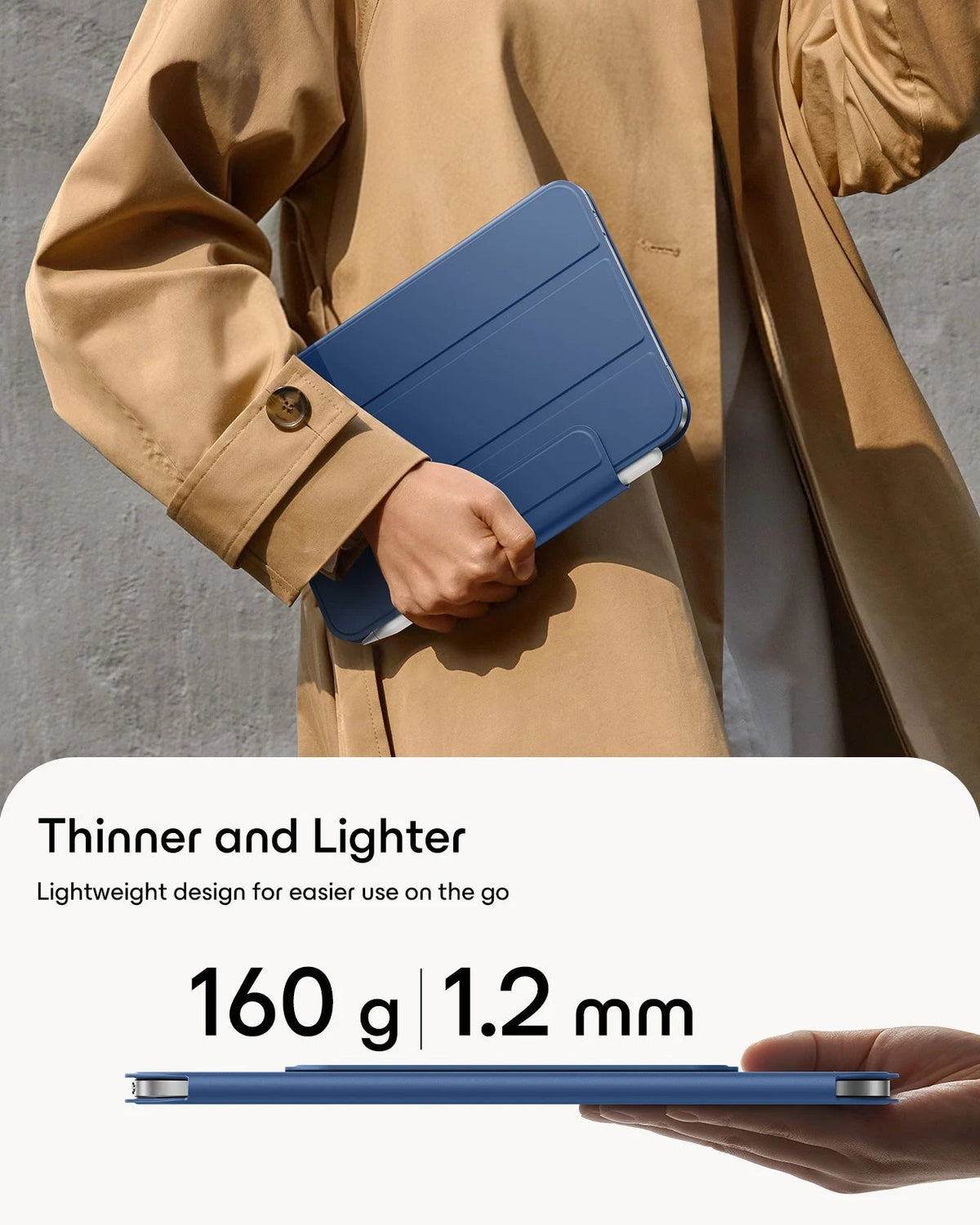 iPad mini (A20 Pro) Rebound Magnetic Case - Navy Blue ESR ESR