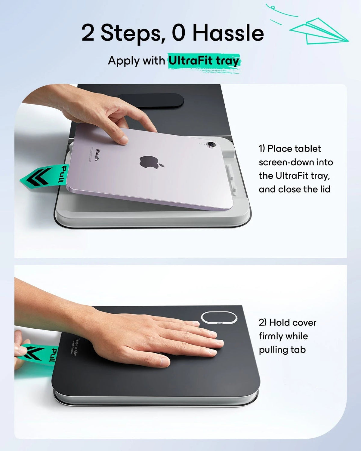 iPad mini (A20 Pro) UltraFit Paper-Feel Screen Protector (Tempered Glass) - 2 Pack ESR ESR