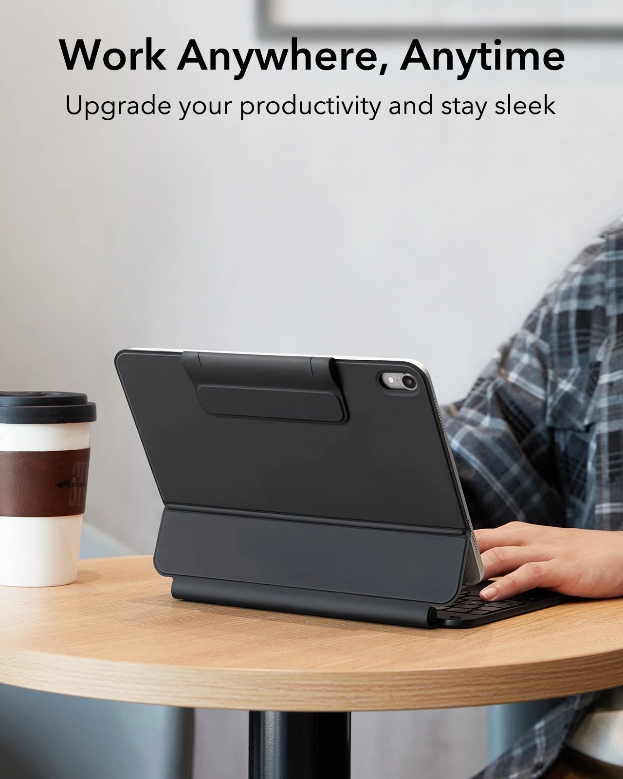 iPad 11" (A16, 2025) Rebound Magnetic Keyboard Case Paper-Feel Bundle - UK Layout-Black ESR ESR