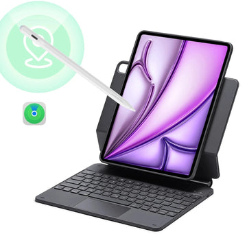 iPad Air 13” (2025) Rebound Magnetic Keyboard Case 360 Pencil Bundle-US Layout-White ESR ESR