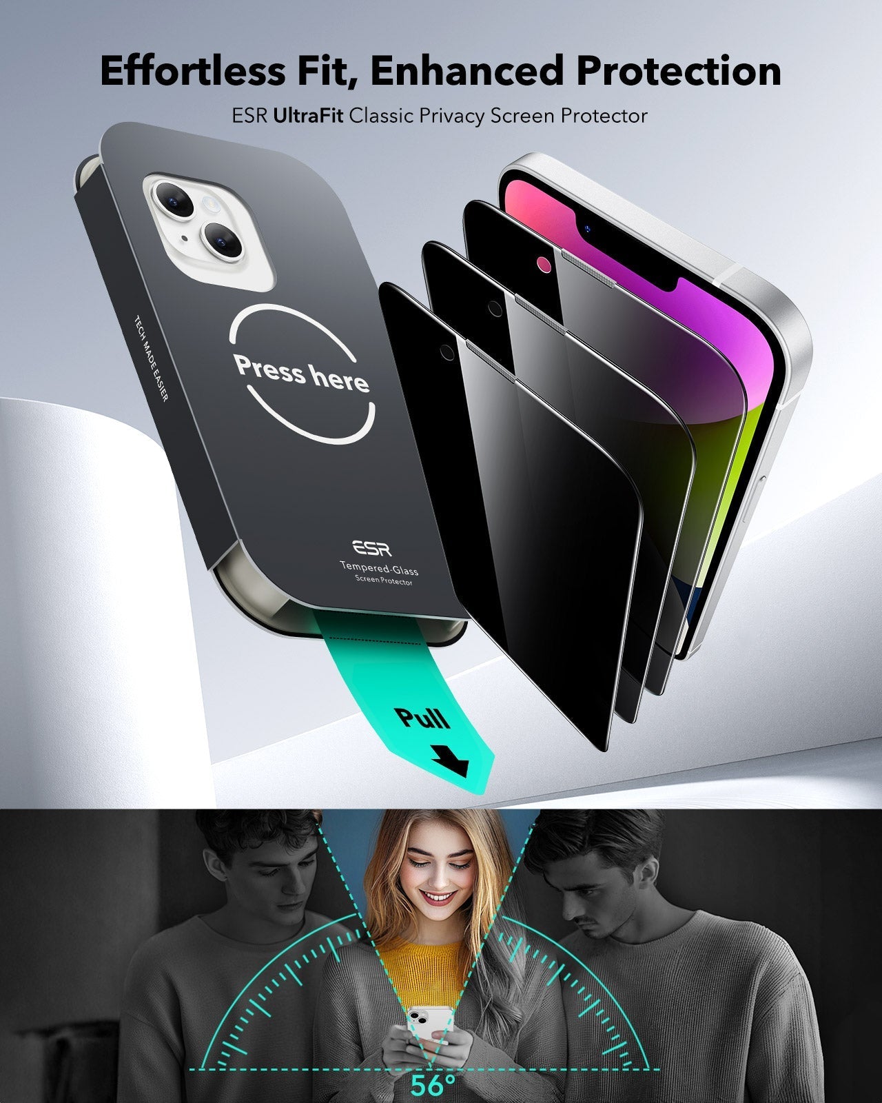 Best Privacy Screen Protector for iPhone 13 Pro Max ESR