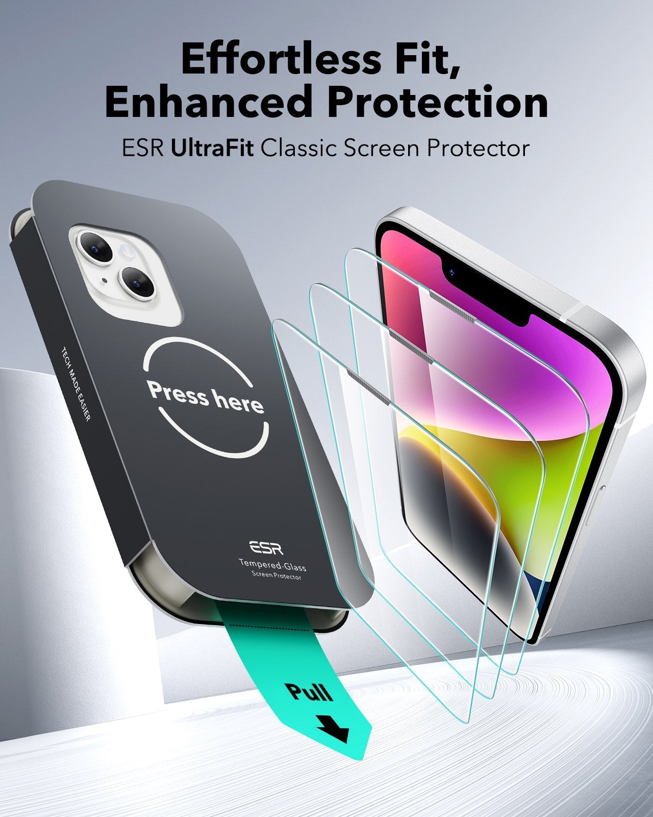 Best iPhone 14 Plus Tempered Glass Screen Protector ESR 3 Pack