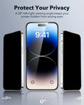 Best iPhone 14 Pro Glas Privacy Screen Protector ESR protect your privacy