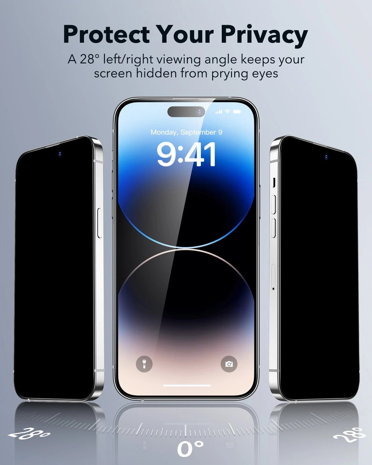 Best iPhone 14 Pro Glas Privacy Screen Protector ESR protect your privacy