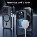 iPhone 15 Pro Classic Pro Case (HaloLock) Set - Frosted Black ESR ESR