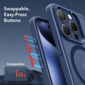 iPhone 15 Pro Classic Pro Case (HaloLock) Set - Frosted Dark Blue ESR ESR
