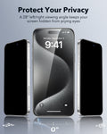 Best Privacy Screen Protector for iPhone 15 Pro ESR protect your privacy