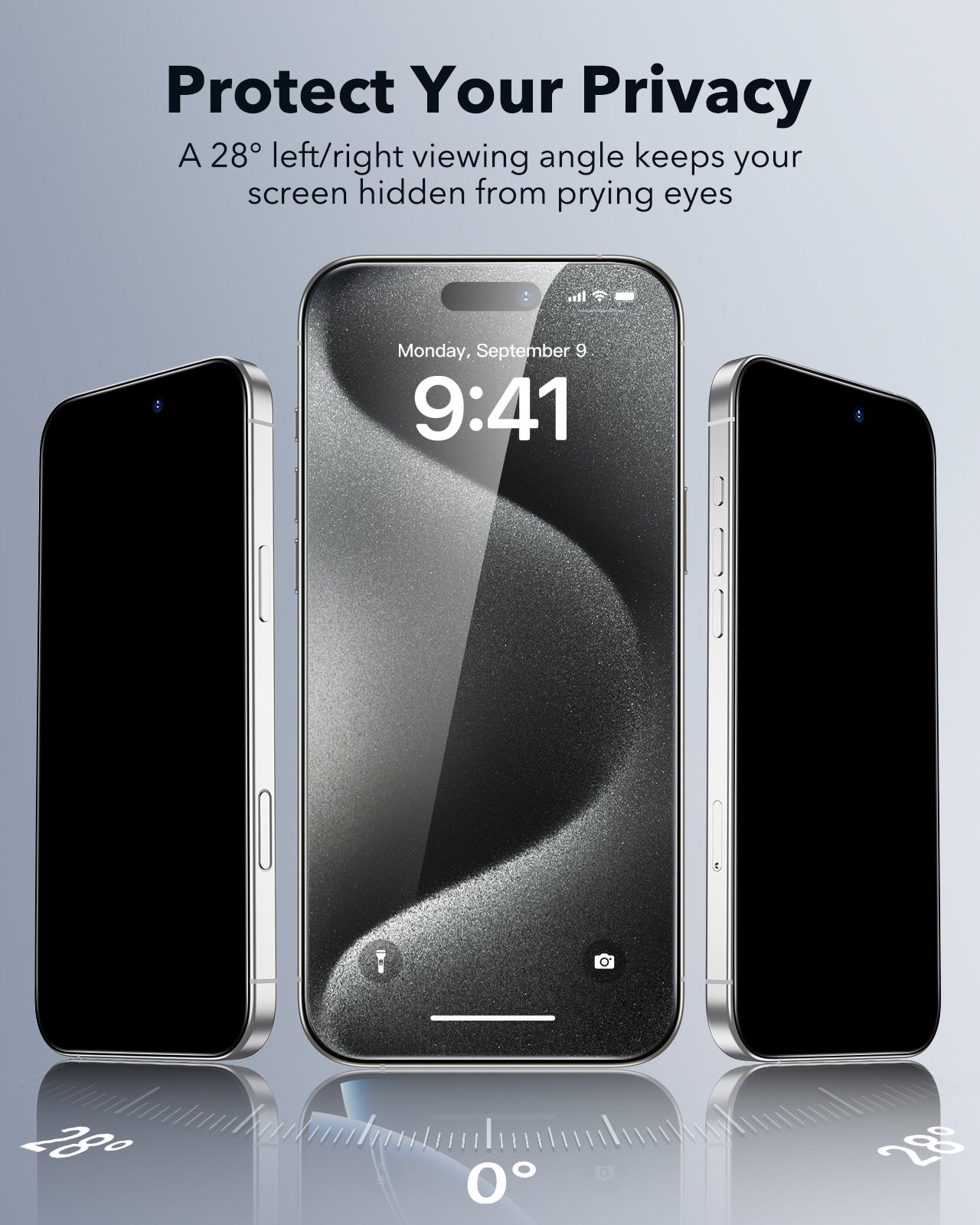 Best Privacy Screen Protector for iPhone 15 Pro ESR protect your privacy