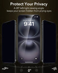ESR Best iPhone 16 Corning Tempered Glass Privacy Screen Protector protect your privacy