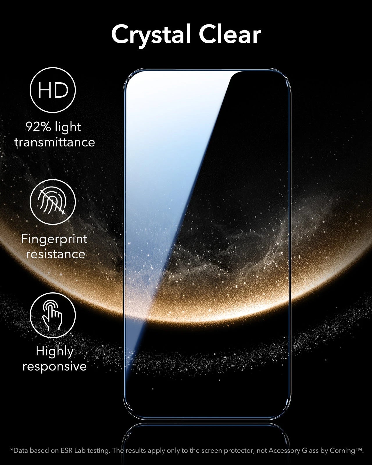 ESR Best iPhone 16 Corning Tempered Glass Screen Protector 
