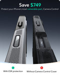 iPhone 16 Pro Max Cyber Tough Magsafe Case with Stand Titanium Protect your iPhone's most vulnerable part, Camera Control