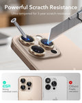 iPhone 17 Pro Max17 Pro16 Pro Max16 Pro15 Pro Max15 Pro14 Pro Max14 Pro Cameras Lens Protector Desert Titanium Shimmer powerful scratch resistance