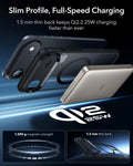 ESR iPhone 17 Air Magsafe Case with Camera Control Clear Black Wireless charging