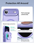 ESR iPhone 17 Air Magsafe Case with Camera Control Frosted Purple Raised Edge Protection
