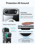 ESR iPhone 17 Air Magsafe Case with Stand Camera Control Clear Raised Edge Protection