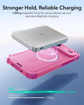ESR iPhone 17 Air Cyber Tough Magsafe Case with Camera Control Pink Magsafe Charging