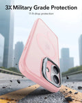 ESR iPhone 17 Magsafe Case with Stand Camera Control Frosted Bubblegum Pink 3× Military Grade Protection