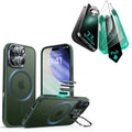 iPhone 17 Bundle Classic Hybrid Magnetic Case (Camera Control, Stash Stand) and Armorite Screen Protector - Frosted Pink ESR ESR