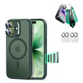 iPhone 17 Classic Hybrid Magsafe Case with Screen Protector Bundle Frosted Green