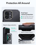 ESR iPhone 17 Cyber Tough Magsafe Case with Stand and Camera Control Black Raised Edge Protection