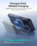 ESR iPhone 17 Cyber Tough Magsafe Case with Stand and Camera Control Blue Magsafe Charging