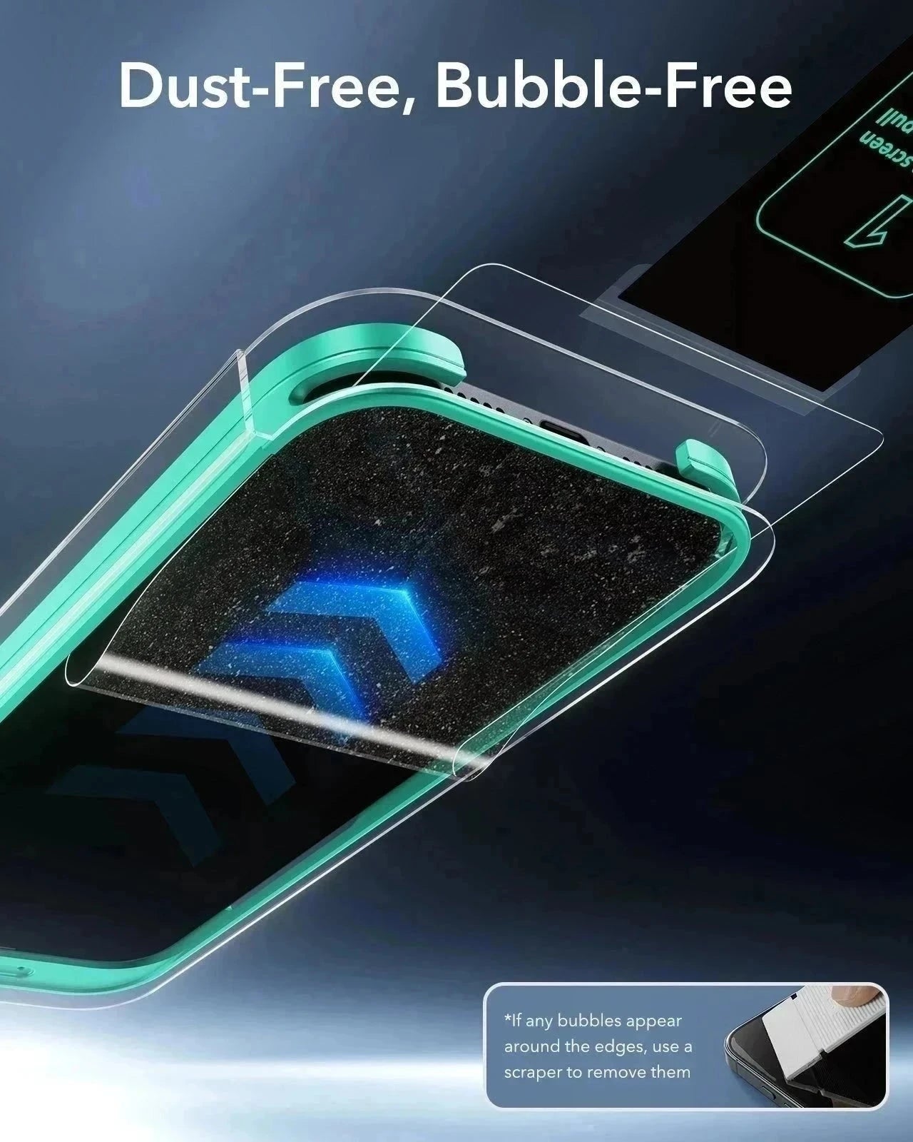 ESR iPhone 17 UltraFit Armorite Privacy Screen Protector bubble free