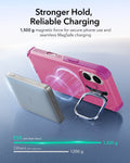 ESR iPhone 17 Cyber Tough Magsafe Case with Stand and Camera Control Pink Magsafe Charging
