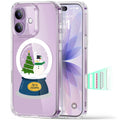 Print iPhone 17 Magsafe Case Clear Christmas Snow Globe