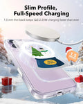 Print iPhone 17 Magsafe Case Clear Christmas Snow Globe Wireless Charging