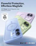 ESR iPhone 17 Claiss Hybrid Magsafe Case Frosted Light Green Powerful Protection Effortless Magsafe