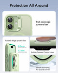 ESR iPhone 17 Claiss Hybrid Magsafe Case Frosted Light Green Protection All Around
