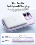 ESR iPhone 17 Claiss Hybrid Magsafe Case Frosted Light Purple Slim Profile Full-Speed Charging