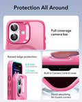 ESR iPhone 17 Magsafe Case with Camera Control Frosted Pink Raised Edge Protection