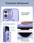 ESR iPhone 17 Magsafe Case with Camera Control Frosted Purple Raised Edge Protection