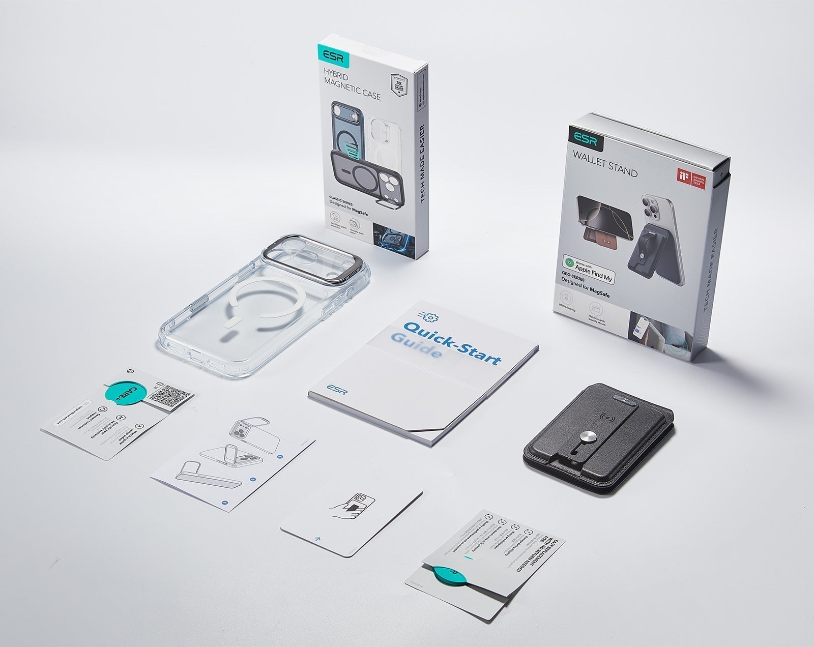 iPhone 17 Classic Hybrid Magsfae Case With Magsafe Wallet Clear ESR